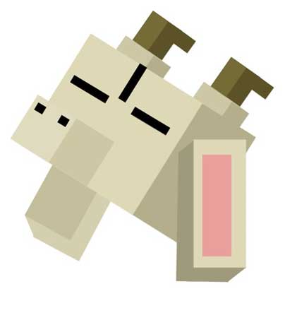 Simplified goat profile picture.